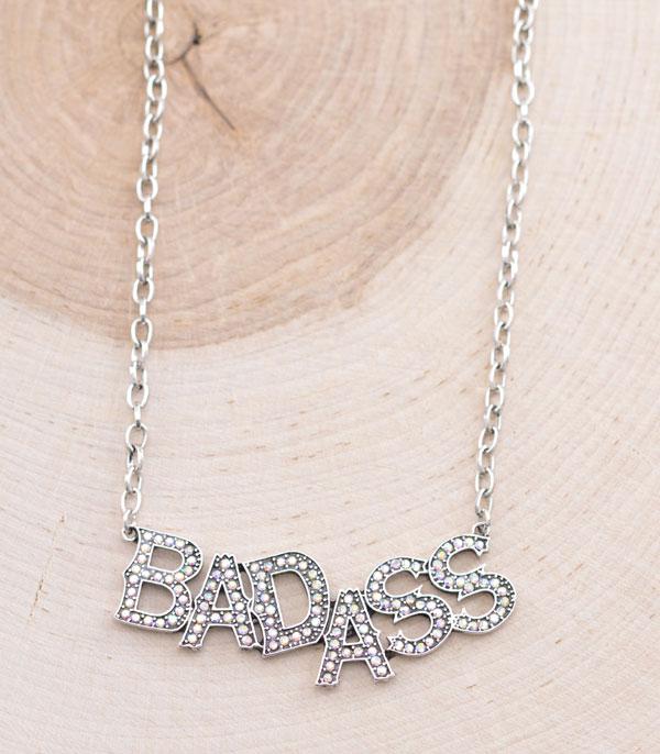 Mia Bad Ass Letter Necklace AB