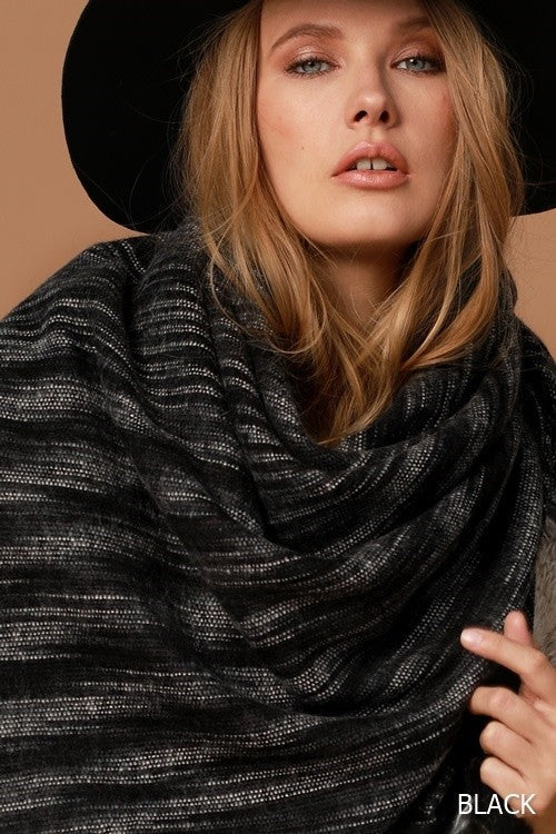 Blanket Scarf Black