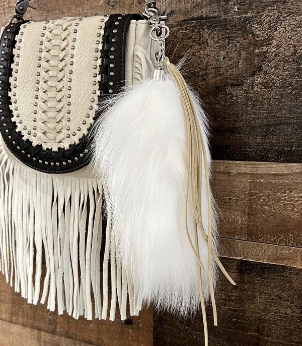 Fox Hair Purse Tassel White