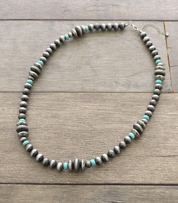 Amelia Multi Beaded Navajo Pearl Necklace