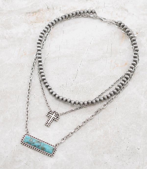 Hope Layered Bar Necklace