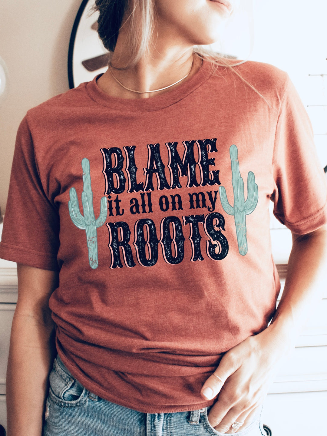 Blame It On My Roots Graphic Tee