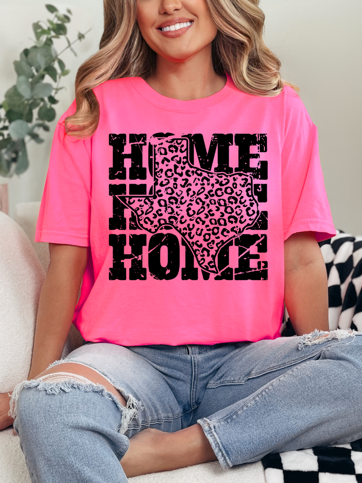 Leopard Texas HOME Graphic Tee