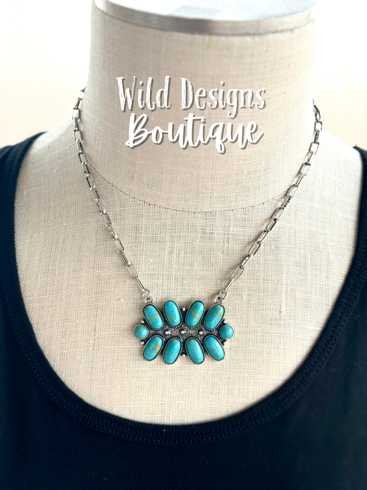 Rodeo Roots Turquoise Necklace